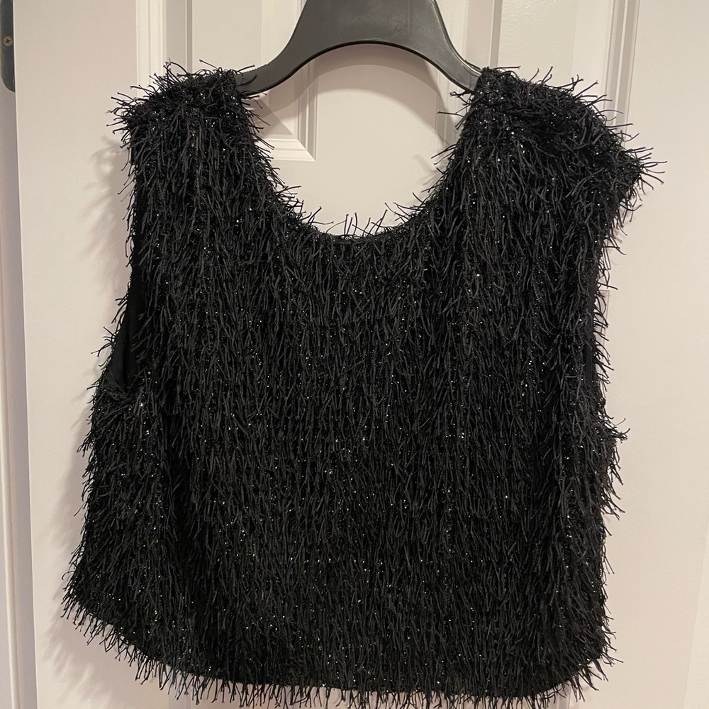 Current Air Textured Sparkle top